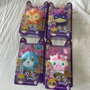 NEW IN BOX! Polly pocket Complet series of pets connects ! In perfect condition